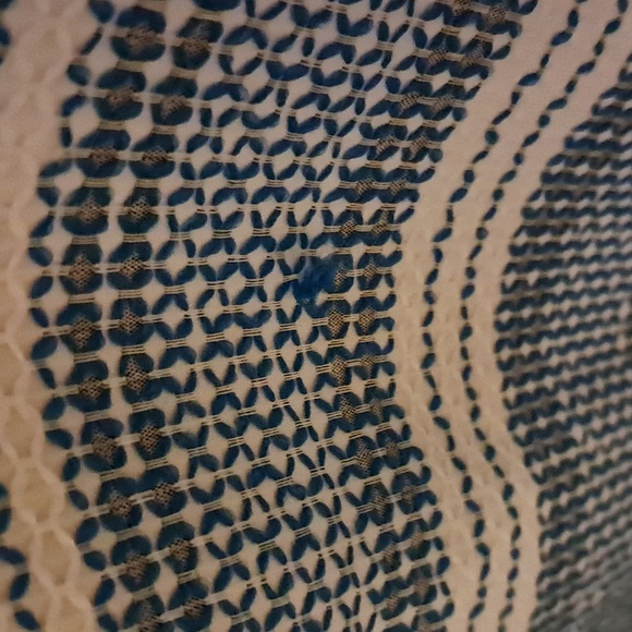 CeCe By Cynthia Steffee Blue and White Striped Dress Women's Size 12 - Picture 7 of 9